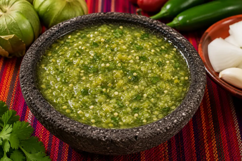 Salsa verde cruda